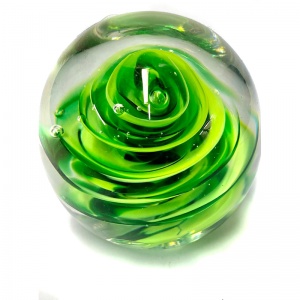 Green Paperweight handmade